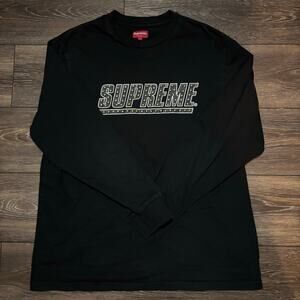 Supreme Studded Long Sleeve T-Shirt Black Men’s Size Large